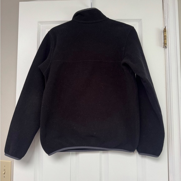 Women’s Patagonia Black Synchilla Snap-T Pullover sweatshirt Sweater Gray - Picture 2 of 4